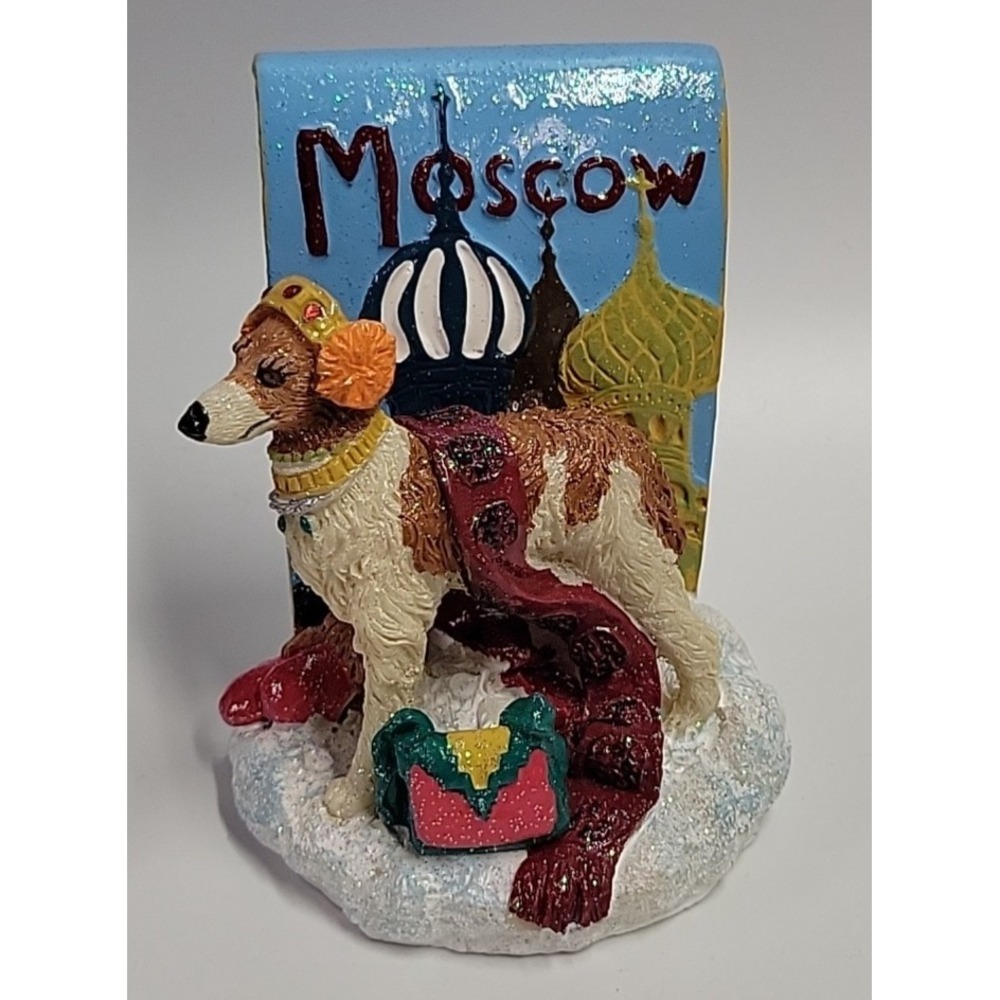 Icing by Claire's Borzoi‎ Moscow Dog Resin Statue Figurine 2002 3"